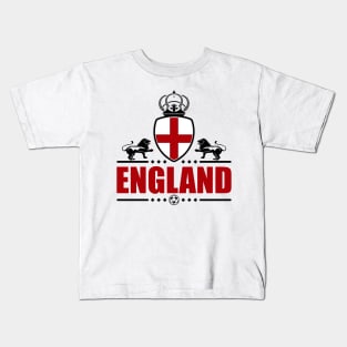 ENGLAND BLACK LINEART Kids T-Shirt